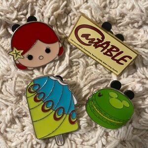 Disney Park Enamel Pin Collection (Tsum Tsum, Macaroon & Castable Pins)